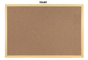 Tablica korkowa w ramie DREWNIANEJ 50x80