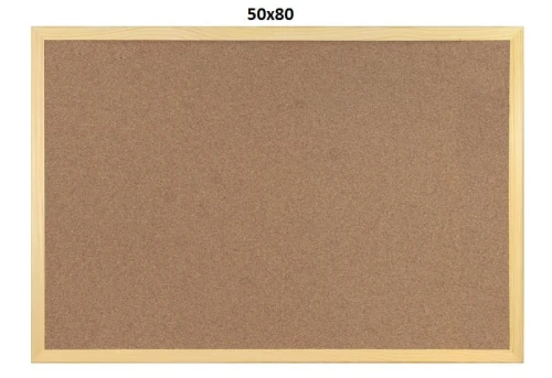 Tablica korkowa w ramie DREWNIANEJ 50x80