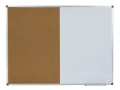 Tablica duo magnetyczno-korkowa rama alu. BASIC 90x120