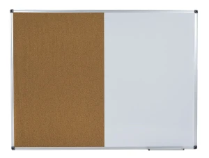 Tablica duo magnetyczno-korkowa rama alu. BASIC 90x120