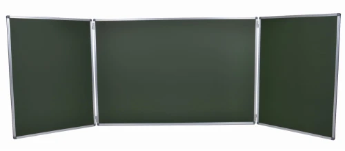 Tablica Tryptyk zielona magnetyczno - kredowa 100x200x400