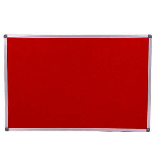 Tablica TEKSTYLNA w ramie aluminiowej typ BASIC 100x200 czerwona