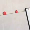 Flipchart magnetyczny suchościeralny jezdny 5 kółek z ramionami 70x100