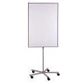 Flipchart magnetyczny suchościeralny jezdny 5 kółek 70x100