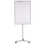 Flipchart magnetyczny suchościeralny jezdny 3 kółka 70x100
