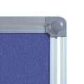 Tablica TEKSTYLNA w ramie aluminiowej typ BASIC 90x120 niebieska